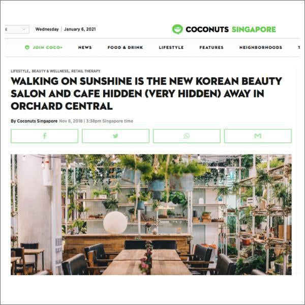 Coconuts: Walking on Sunshine is the new Korean beauty salon and cafe hidden (very hidden) away in Orchard Central