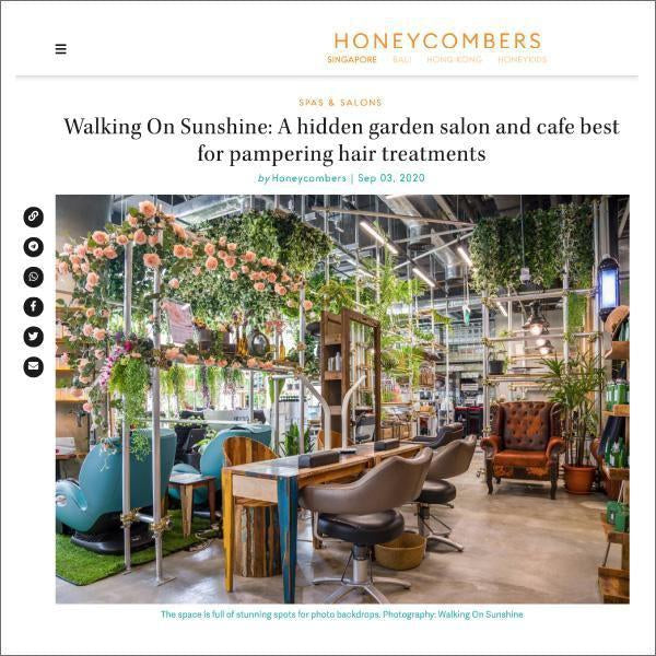 Honeycombers: Walking On Sunshine: A hidden garden salon and cafe best for pampering hair treatments