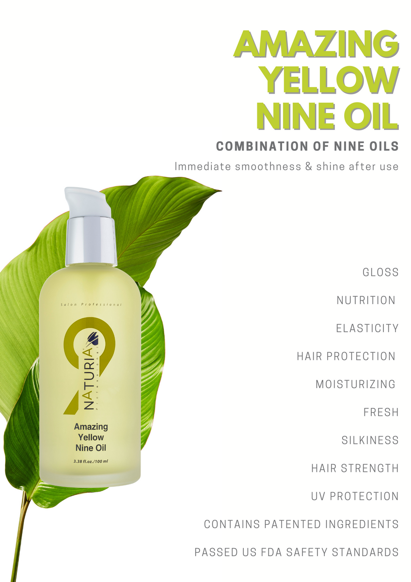 NATURIA nine oil ヘアオイル 100ml 4個 ナインオイル 100ml – NATURIA