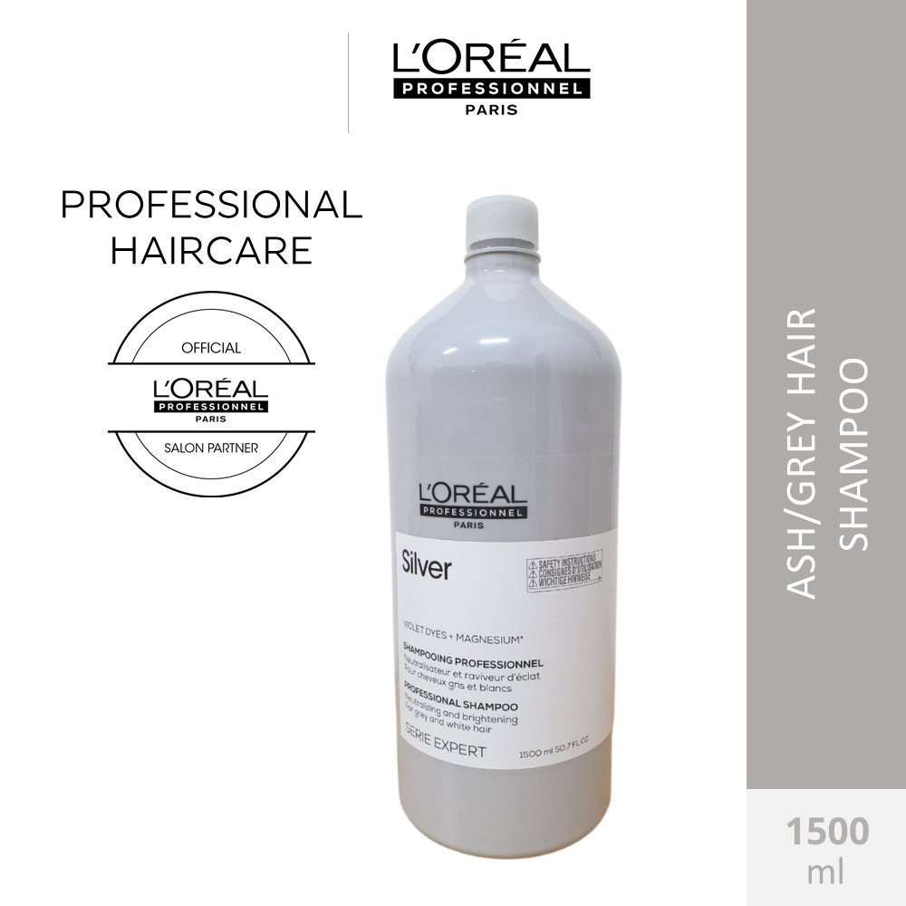 L'Oreal Professionnel Serie Expert Silver Shampoo for Silver/Ash Hair 1500ml