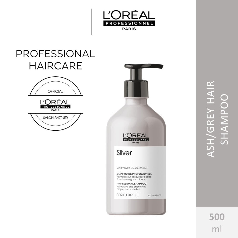 L'Oreal Professionnel Serie Expert Silver Shampoo for Silver/Ash Hair 500ml